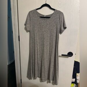 Gray tshirt swing dress